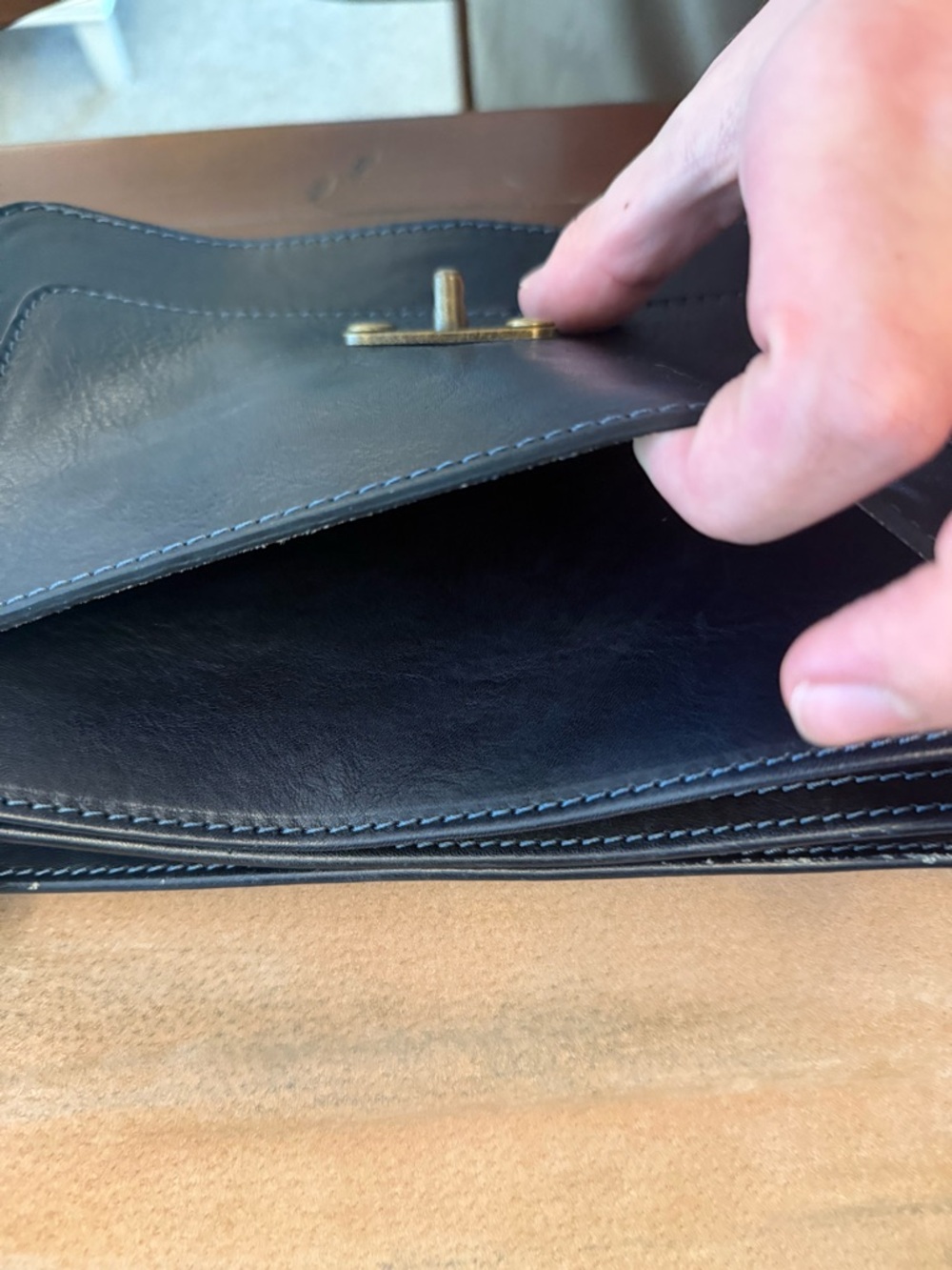 Vera Pelle genuine leather crossbody made in Italy - Picture 6 of 16